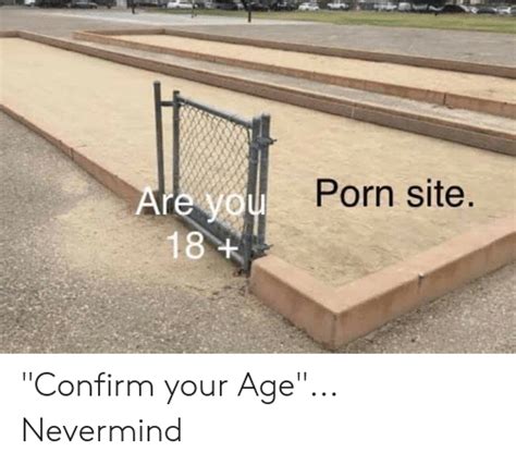 Porn Site Are You 18 Confirm Your Age Nevermind Site Meme On Meme