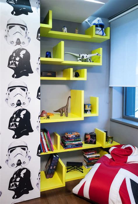 So for this room, my inspiration was clear and easy from the beginning. 20 Awesome Star Wars Room For Little Boys | HomeMydesign