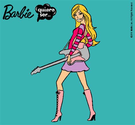 Dibujo De Barbie La Rockera Pintado Por Camilaoriana En Dibujos Net El Hot Sex Picture