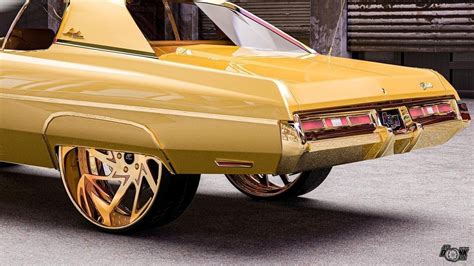 1972 Chevy Impala Donk Gets The Gold Fever Looks Like A Giant Nugget