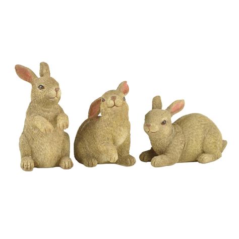S3 High Quality Factory Supply Resin Rabbit Figurine Bunny Garden