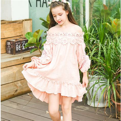 2018 New Spring Autumn Dress For Girl Princess Big Girl Clothes