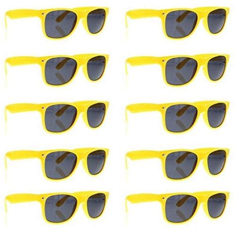 sclm wayfarer 80 s style sunglasses 10 bulk pack lot neon neon color sunglasses fashion