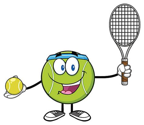 Racket tennis rakieta tenisowa, cartoon tennis racket, cartoon character, sport, happy birthday vector tennis centre racket, cartoon tennis court, cartoon character, angle, cartoon arms png. Vector Cartoon Of Funny Tennis Ball Holding Racquet ...
