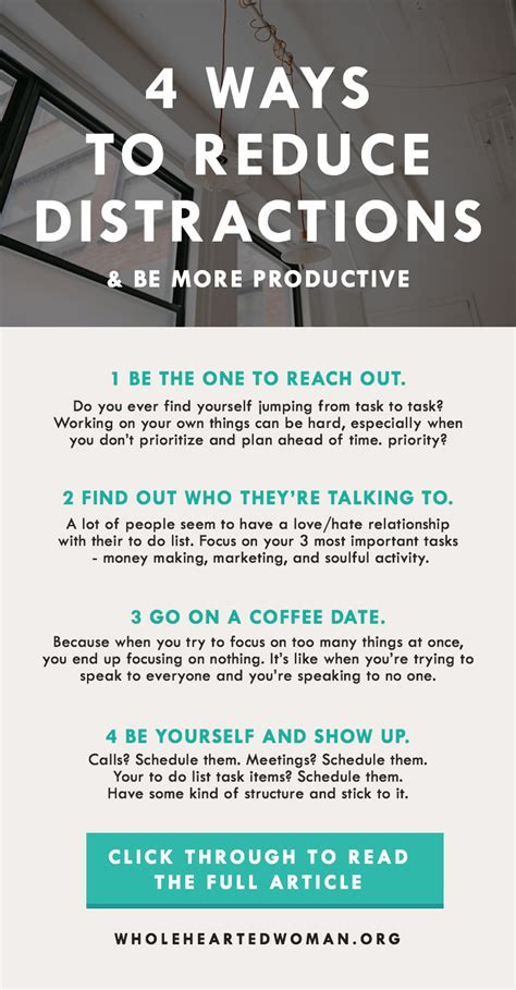 4 Ways To Reduce Distractions And Be More Productive — Molly Ho Studio