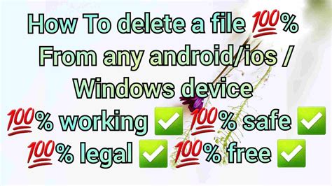 Permanently Delete Any Files From Any Device None Could Recover It 💯