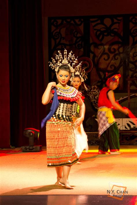 Malaysian Traditional Dance From Sarawak Cultural Village Kuching