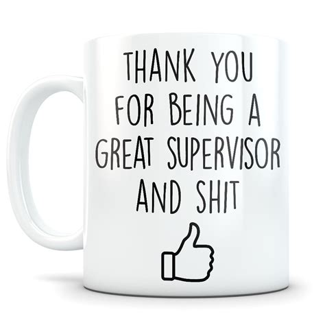 Thank You Supervisor T Funny Supervisor T For Men And Etsy