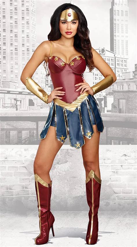 Buy Halloween 2017 Wonder Woman Costume Gal Gadot Fantasia Party Cosplay