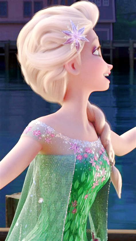 Frozen Fever Elsa Phone Wallpaper Elsa The Snow Queen