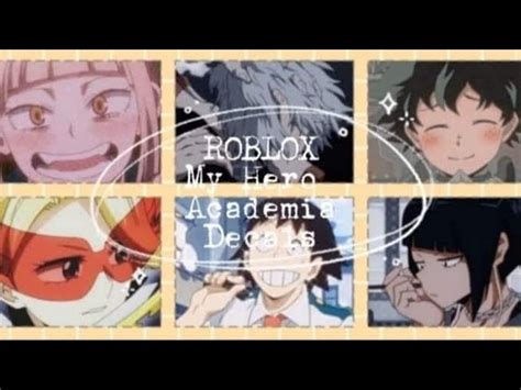 Roblox Decal Ids Anime Mha My Hero Academia Roblox Decal Id Some