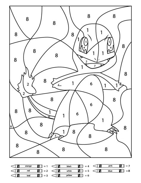 3 Free Pokemon Color By Number Printable Worksheets Color By Number