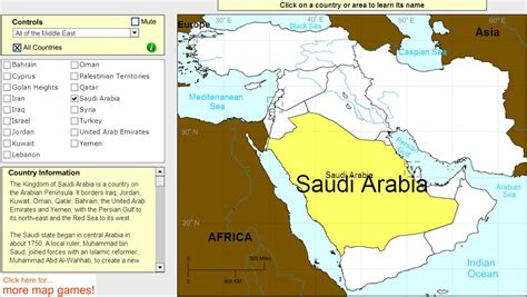 Learn about different continents and countries including oceania. Interactive map of Middle East Countries of Middle East. Tutorial. Sheppard Software - Mapas ...