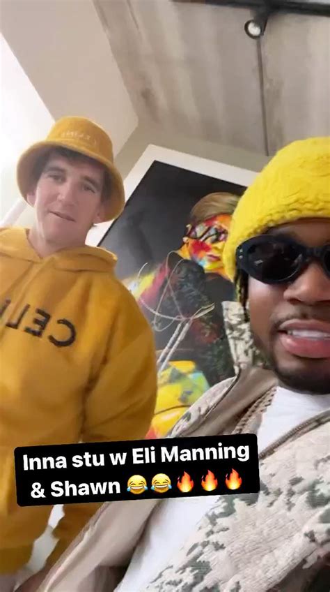 Eli Manning Does Shots With Rapper Fivio Foreign