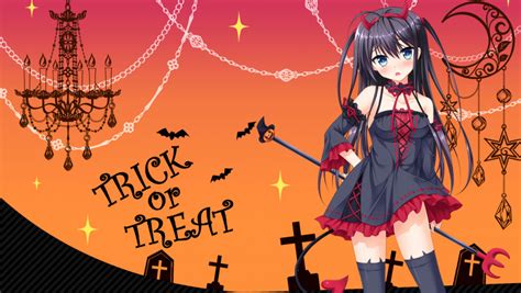 Tokisaki Kurumi Halloween Anime Girl Wallpaper Desktop