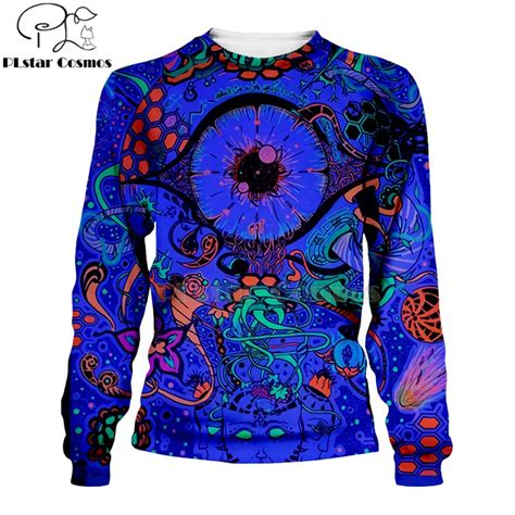Promotion 4000321494764 Plstar Cosmos Hippie Mandala Trippy Abstract Psychedelic Eye 3d Hoodies