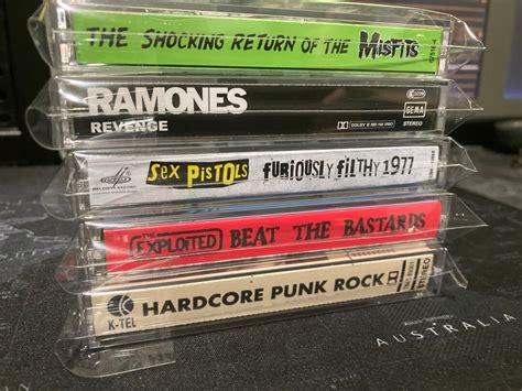 5 punk rock cassettes misfits exploited sex pistols ramones all 5 tapes for one price etsy
