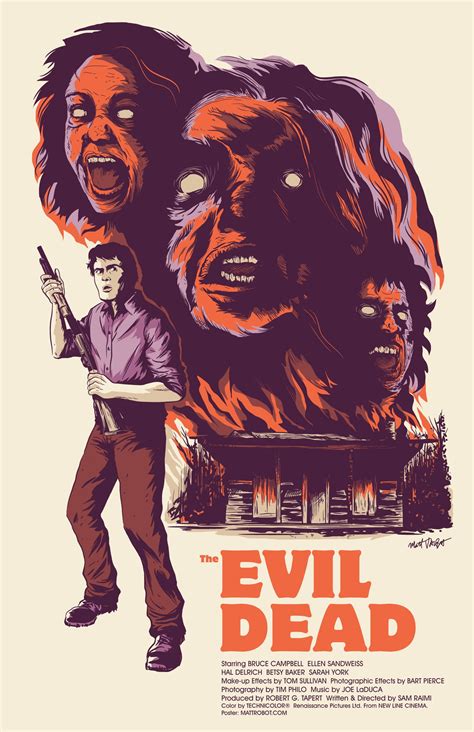 The Evil Dead Poster By Matt Talbot Horror Movie Posters Horror All