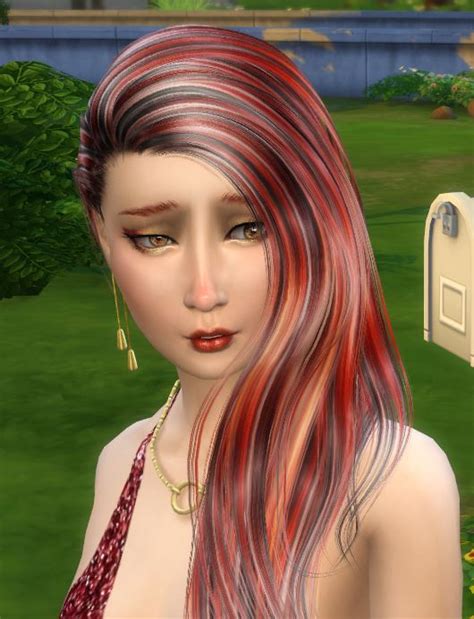 28 Recolors For Alessos Anchor Hair By Pinkstorm25 At Mod The Sims