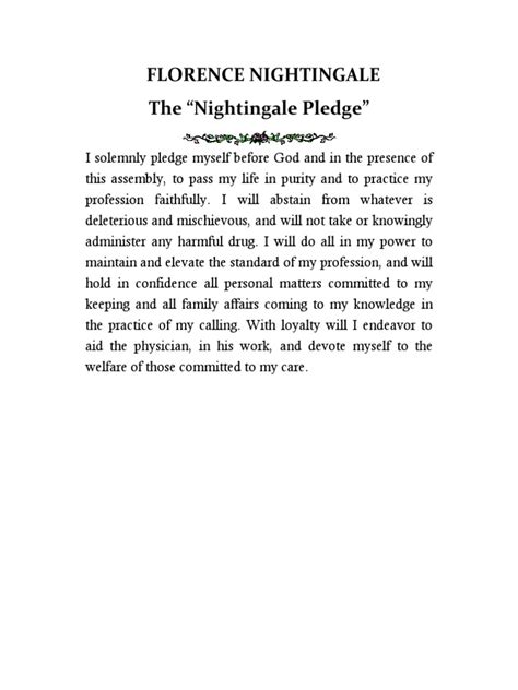 Florence Nightingale Pledge Pdf