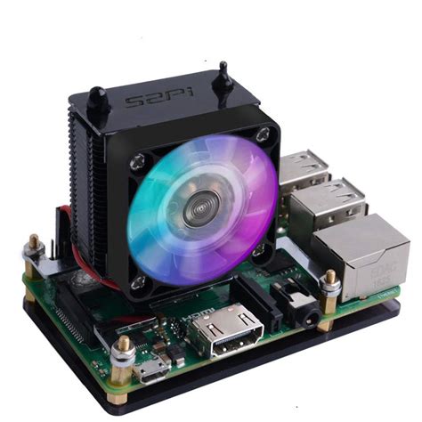 Buy Geeekpiraspberry Pi Cooling Fan Raspberry Pi Ice Tower Cooler Rgb