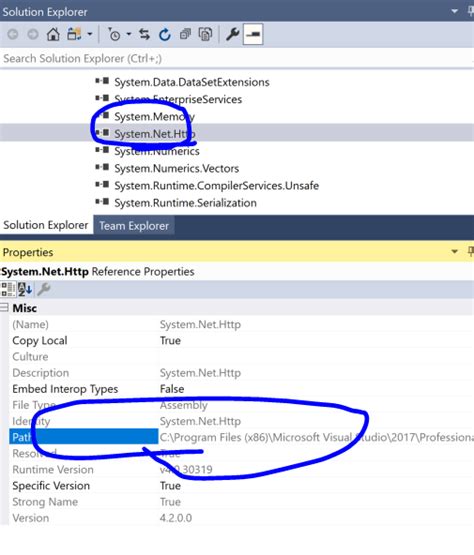 asp.net - System.Net.Http reference properties path not showing NuGet ...