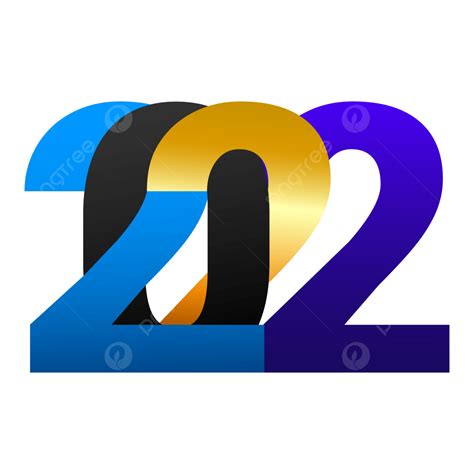 2022 Año Nuevo Clipart Creativo Clipart Png 2022 Vector 2022