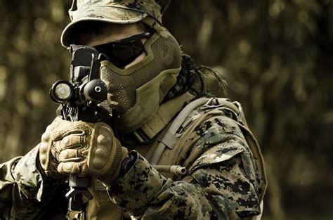 Assault Guns Military Rifle Weapons Airsoft Game Toys Combat Team Wallpapers Hd