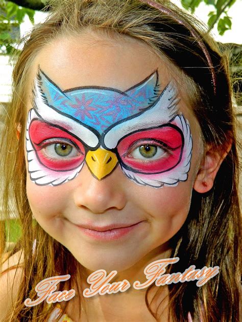 Face Painting Owl Designs Beachweddingoutfitguestmen