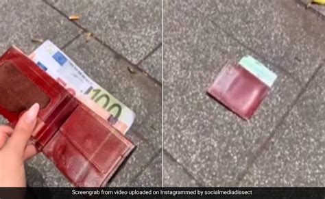 The Woman Thought Someones Lost Wallet Is Lying On The Ground No One