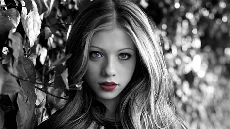 Wallpaper Face Model Selective Coloring Fashion Head Michelle Trachtenberg Girl Beauty