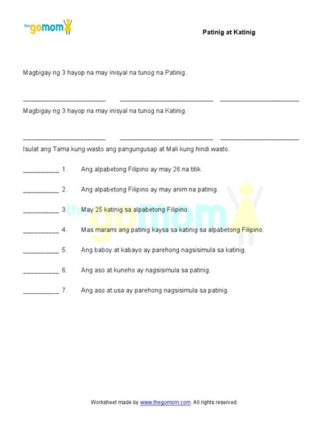 19 Worksheet For Grade 2 Uri Ng Pangungusap Kidworksheet