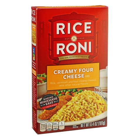 Rice A Roni Creamy Four Cheese Rice Shop Rice And Grains At H E B