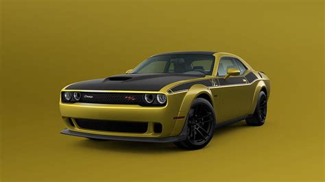 2021 Dodge Challenger Will Be Available In Gold Rush Paint Hd Wallpaper
