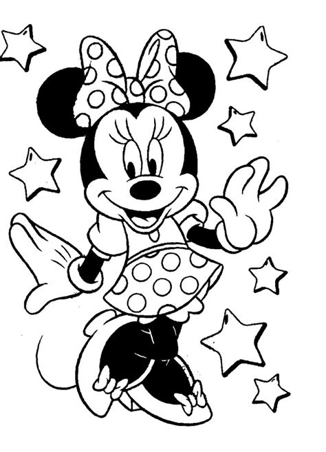 Coloriage Minnie Mouse De Disney Dessin Gratuit À Imprimer Tout Dessin