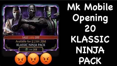 Mk Mobile Opening 20 Klassic Ninja Pack Youtube