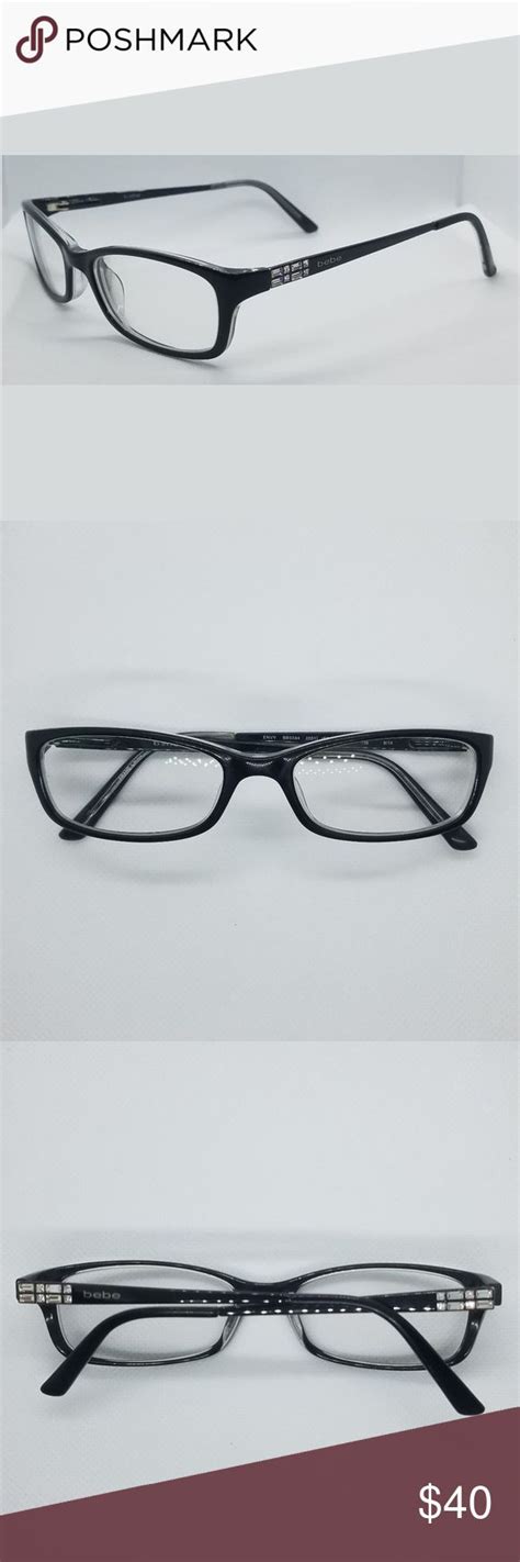 bebe rx eyeglass frames envy bb5044 jet crystal glasses accessories eyeglasses eyeglasses frames