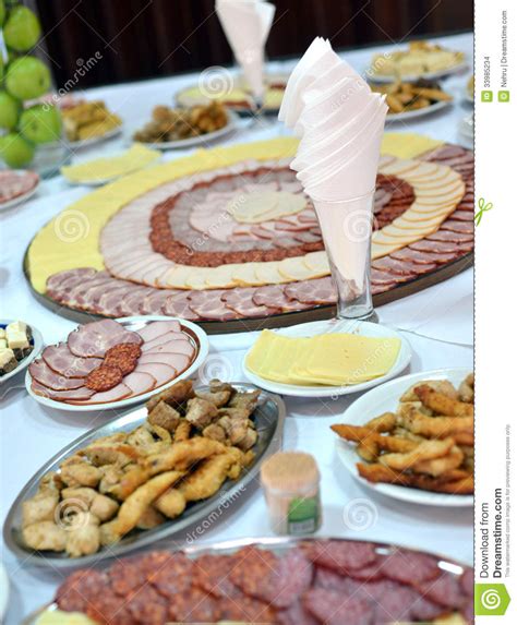 Cold Cut Platters In Restaurant Stock Photo Image Of Apples