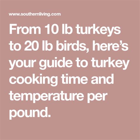 Cooking Time For Thanksgiving Turkey A Pound By Pound Guide Cooking Time Turkey Cooking