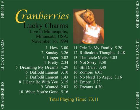 Plumdustys Page The Cranberries 1994 11 16 Orpheum Theater