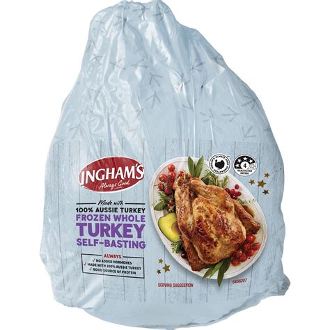 ingham s frozen whole turkey 6kg woolworths