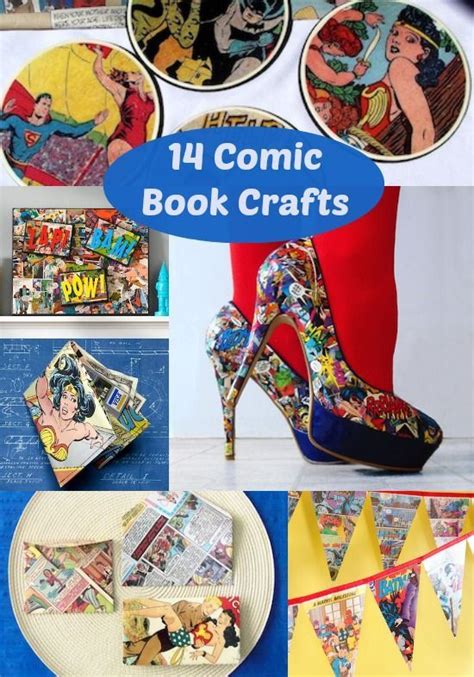 14 Amazing Comic Book Crafts Comic Book Crafts Book Crafts Diy Nerd