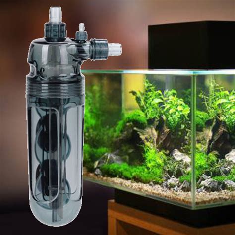 New External Aquarium Fish Tank Diffuser Reactor CO2 Atomizer Water
