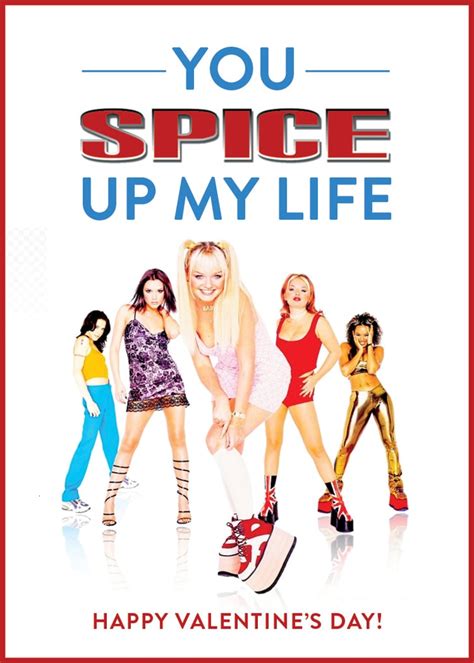 You Spice Up My Life 90s Valentines Day Cards Popsugar Love