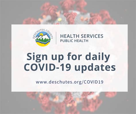 Sign Up For Covid 19 Updates From Health Services Deschutes County Oregon
