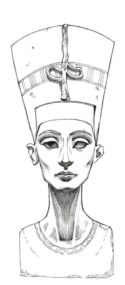 Nefertiti Lines By Mybonsaipatroclo On Deviantart Egypt Tattoo Egypt Tattoo Design Egyptian