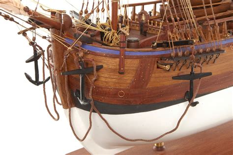 Hms Endeavour Model Ship Tall Ships Historical Wooden Handcrafted