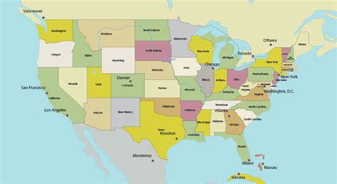 Usa Map Vector Maptorian