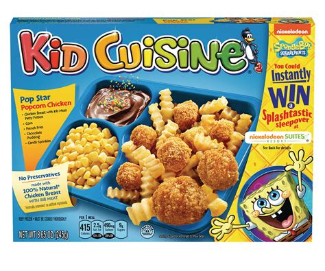 Kid Cuisine Cowabunga Popcorn Chicken Meal With French Fries Corn And