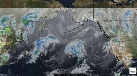 Pacific Ocean Satellite Weather Map Map